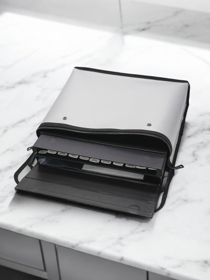 Fireproof document storage bag.