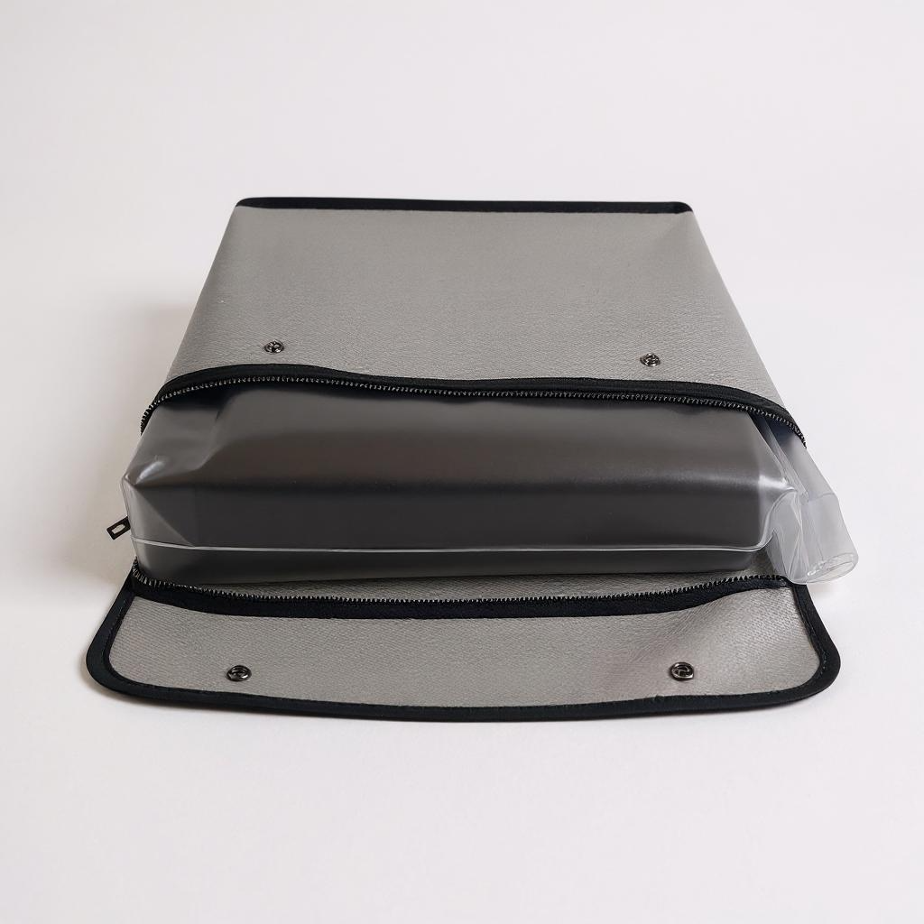 Fireproof bag, document storage box and water proof bag work together to store documents in case of an emergency.